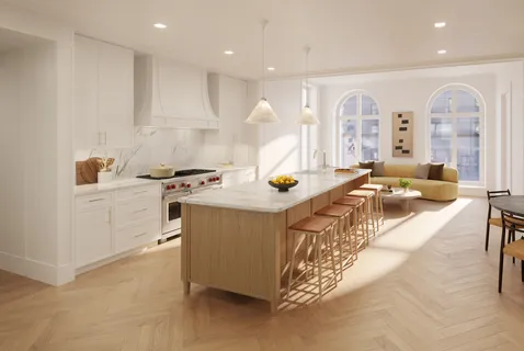 a spacious bathroom with a granite countertop tub sink and mirror