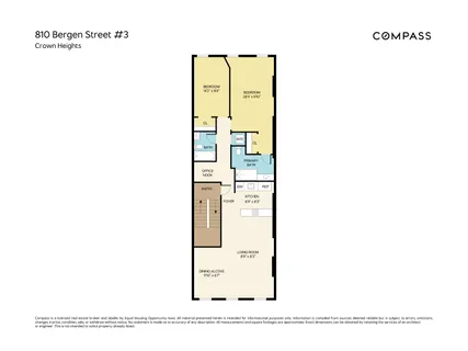 a picture of a room with a black and white wall