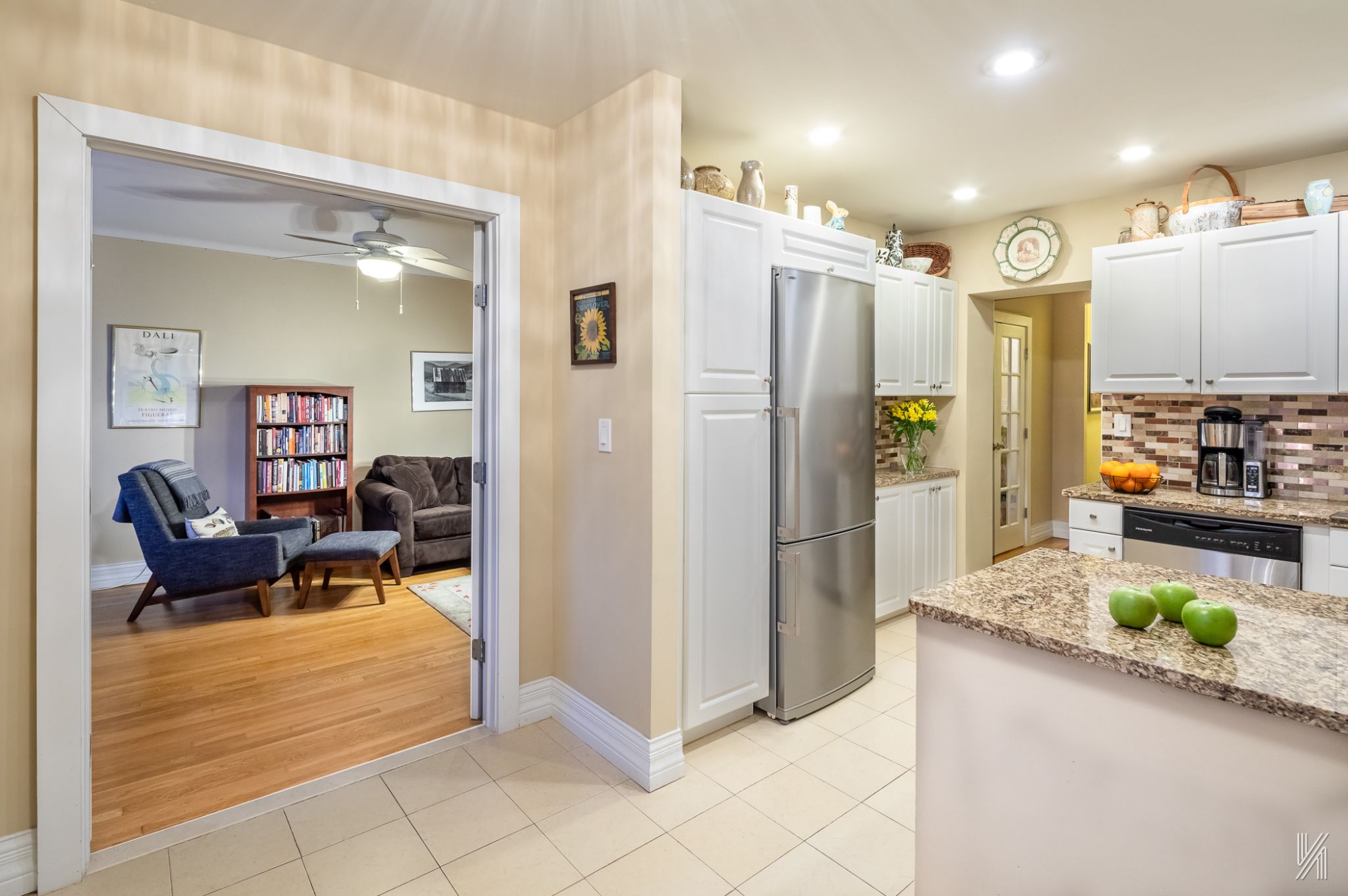 34-41 85th Street, Unit 4P Queens, NY 11372 - Photo 1 of 20 a dining hall with stainless steel appliances kitchen island granite countertop a refrigerator and a cabinets