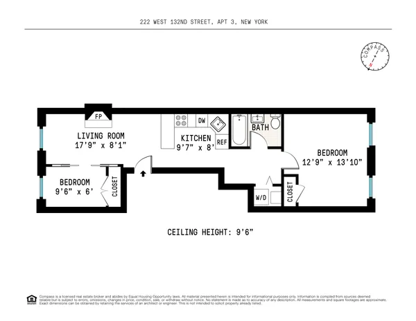 $3,475 | 222 West 132nd Street, Unit 3 | Central Harlem
