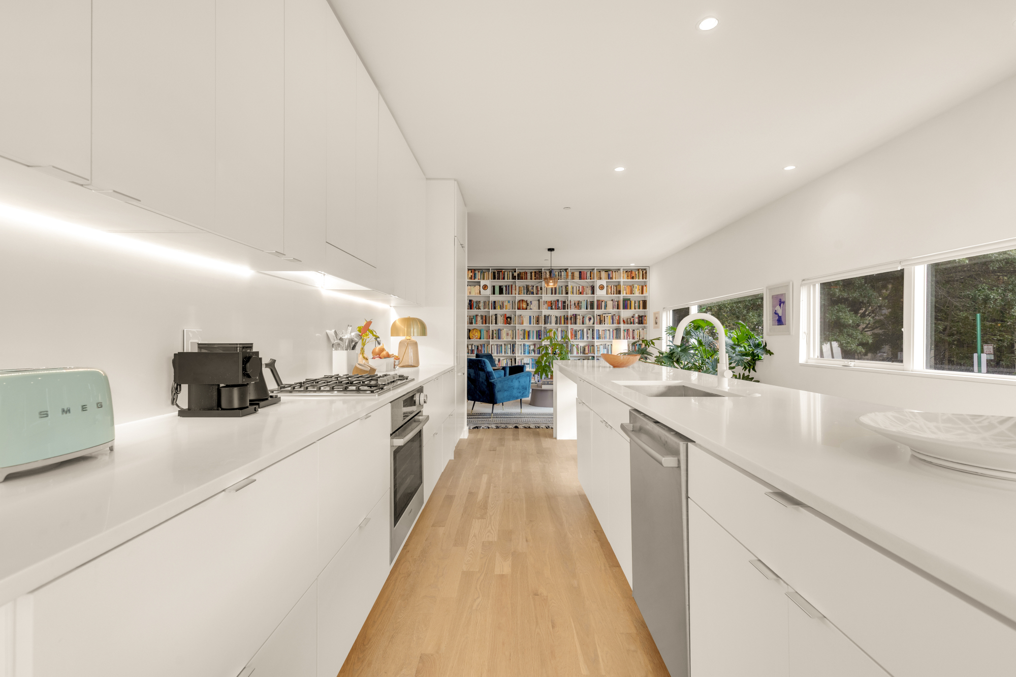 1501 4th Street Northwest, Unit 1 Washington, DC 20001 - Photo 12 of 41 a kitchen with counter top space and windows