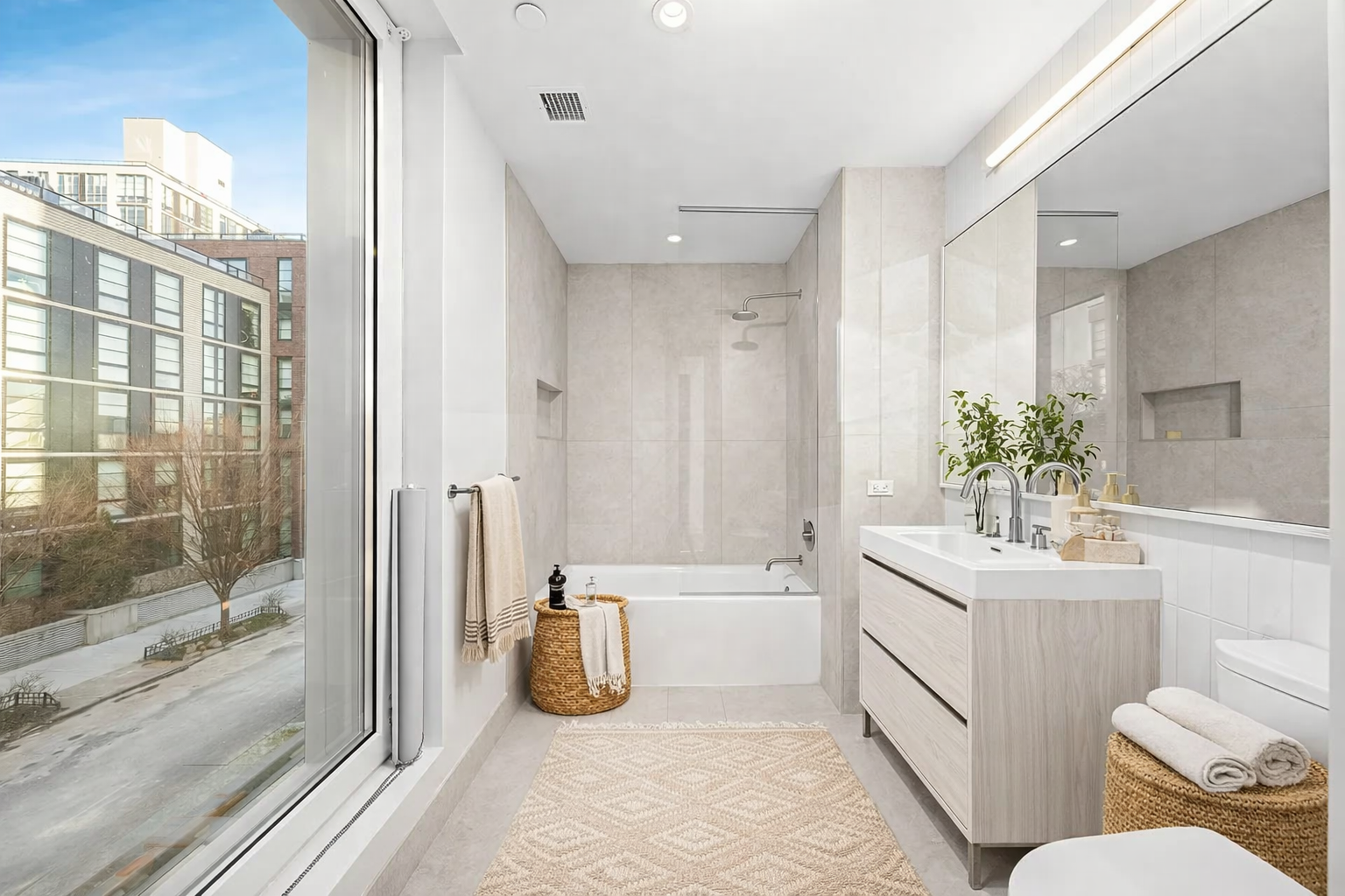 130 2nd Street, Unit TH1 Brooklyn, NY 11231 - Photo 7 of 23 a bathroom with a sink toilet and shower