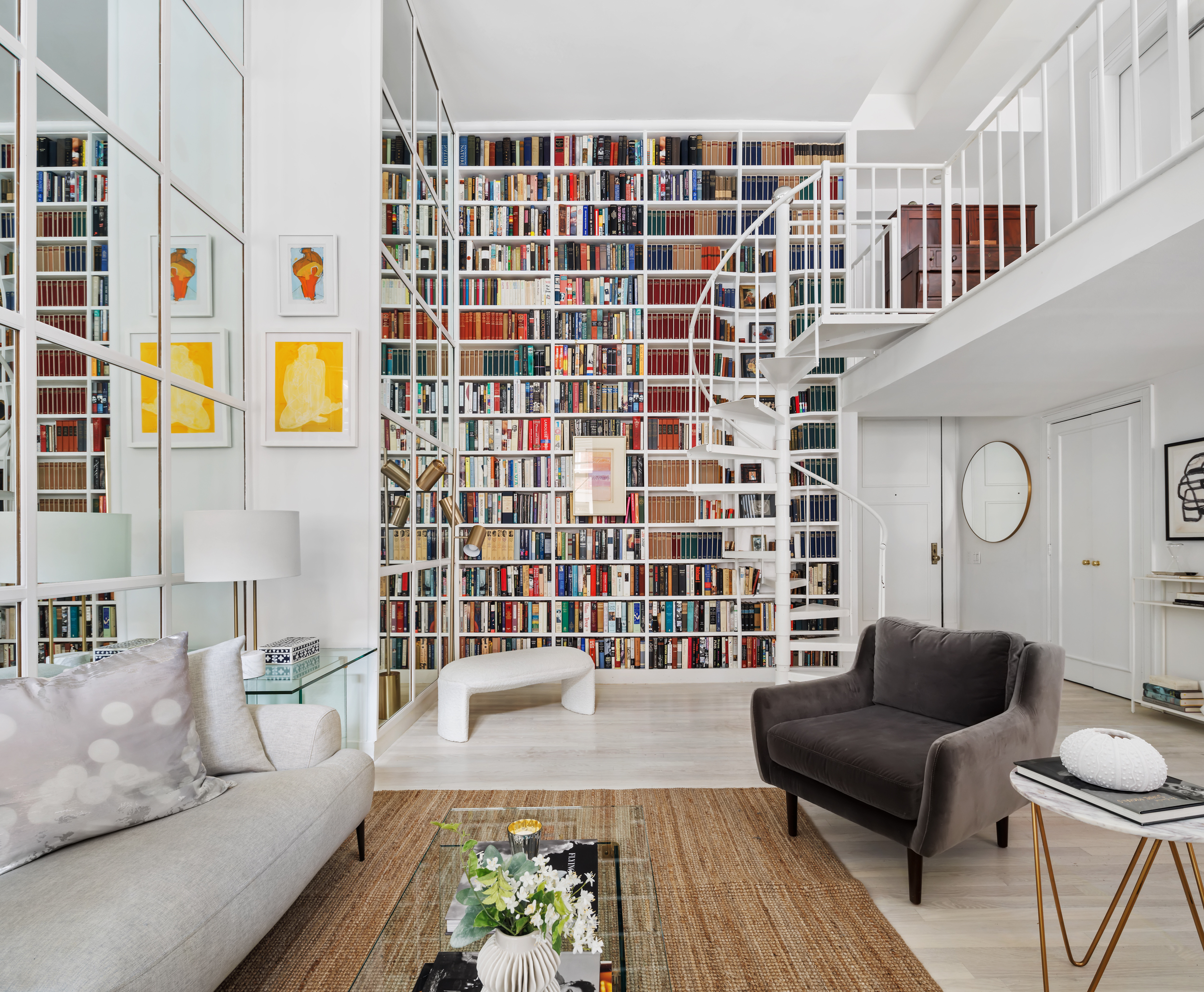 240 Centre Street, Unit 2J Manhattan, NY 10013 - Photo 5 of 18 a living room with furniture and a table