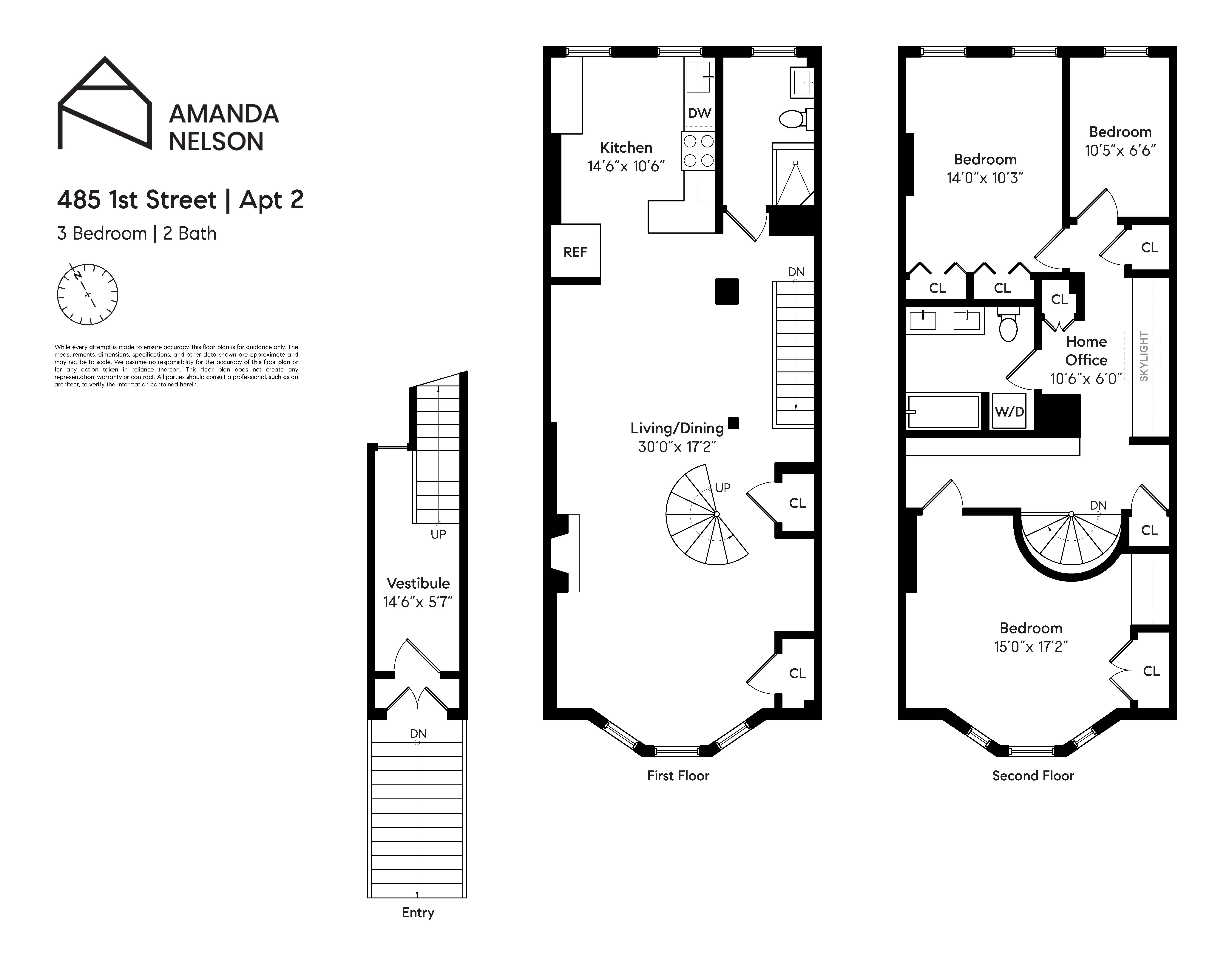 485 1st Street, Unit 2 Brooklyn, NY 11215 - Photo 17 of 17 a picture of a floor plan