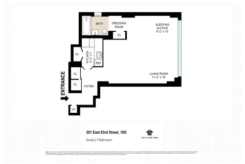 $450,000 | 201 East 83rd Street, Unit 10G | Upper East Side