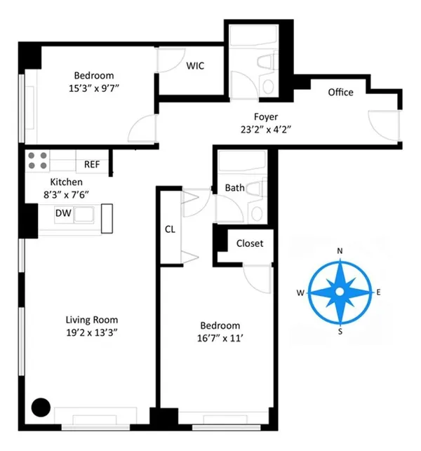 $1,400,000 | 393 West 49th Street, Unit 6G | Hell's Kitchen