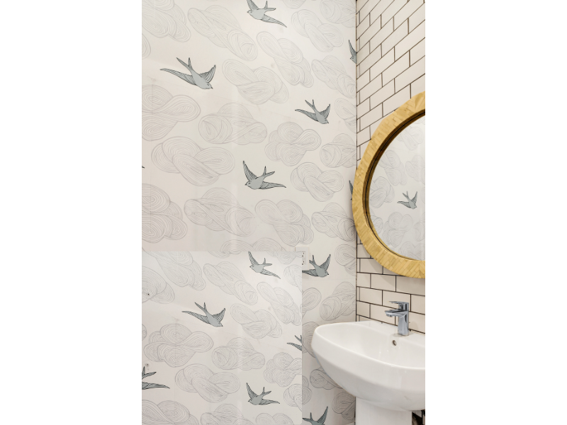 1124 Prospect Place, Unit PLEX Brooklyn, NY 11213 - Photo 11 of 15 a bathroom with a sink and a mirror