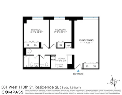 $700,000 | 301 West 110th Street, Unit 2L | Harlem