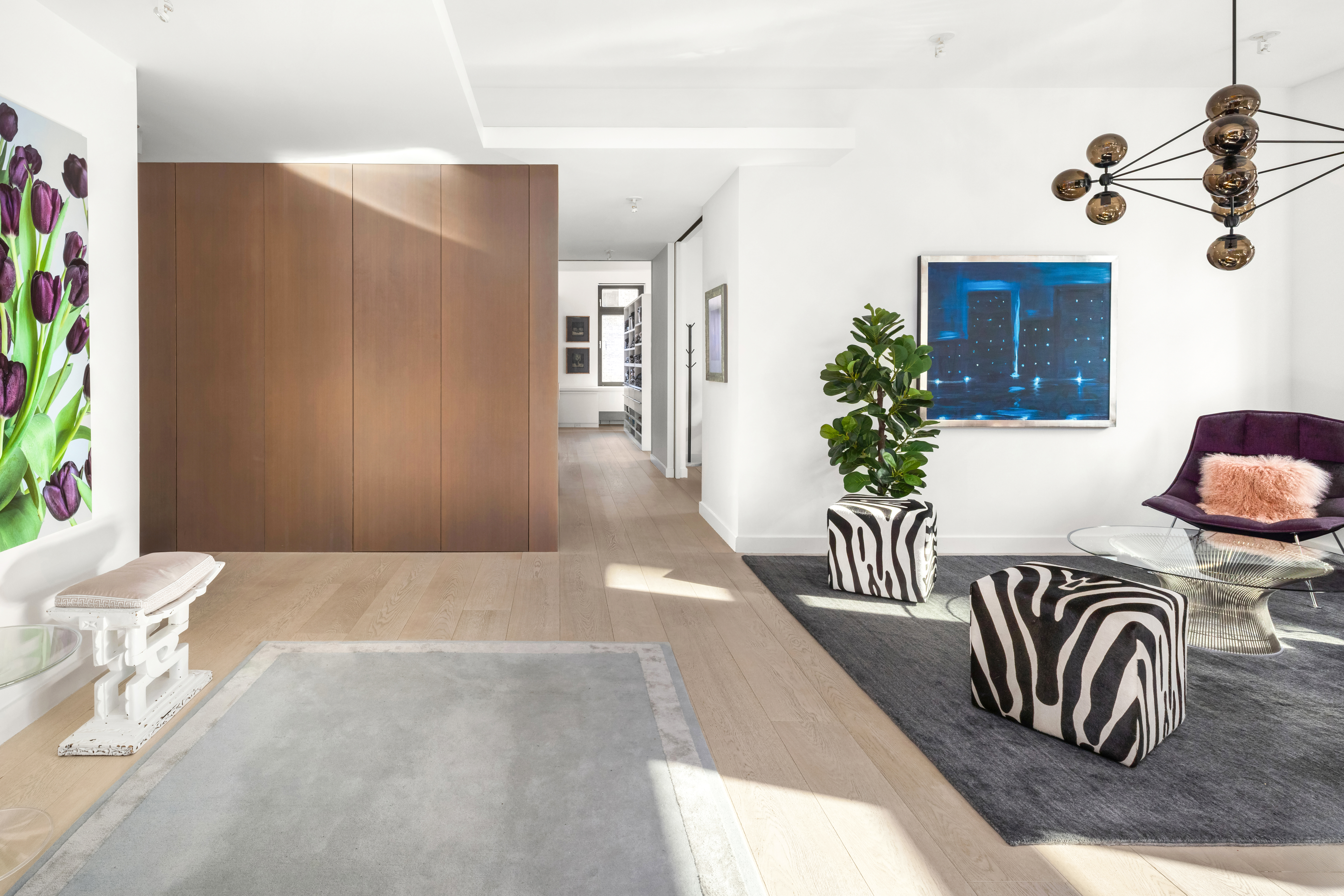 138 Reade Street, Unit 5 Manhattan, NY 10013 - Photo 11 of 23 a view of entryway and hall with wooden floor