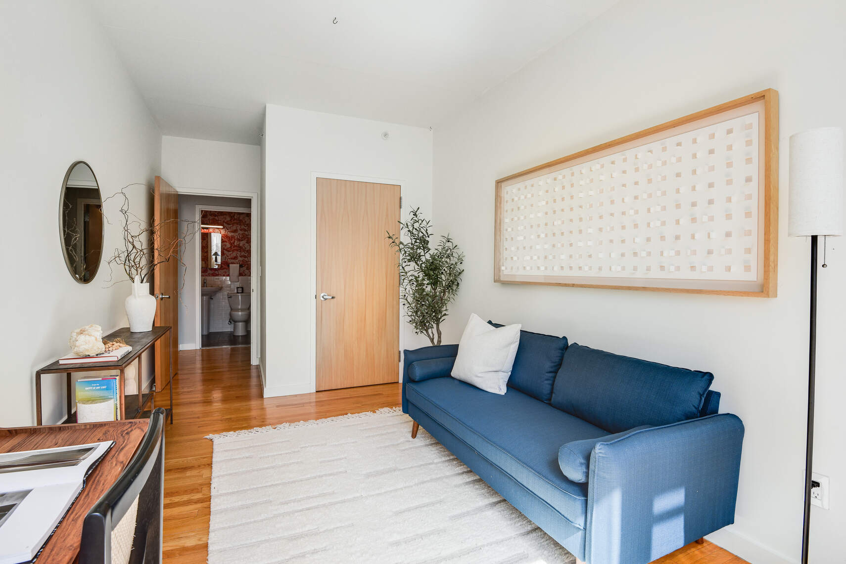 475 Sterling Place, Unit 3A Brooklyn, NY 11238 - Photo 15 of 23 a living room with furniture and wooden floor