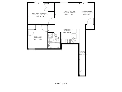$645,000 | 17 East 17th Street, Unit D4 | Prospect Park South