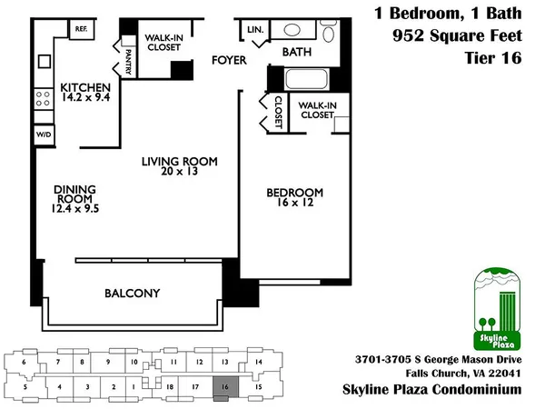 $289,900 | 3701 South George Mason Drive, Unit 916N, Falls Church, VA 22041