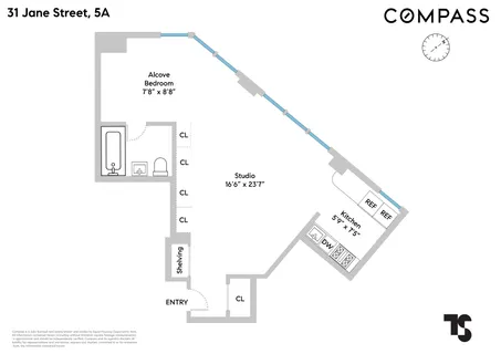 $885,000 | 31 Jane Street, Unit 5A | West Village