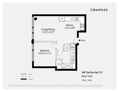$1,395,000 | 368 3rd Avenue, Unit 11D | Kips Bay