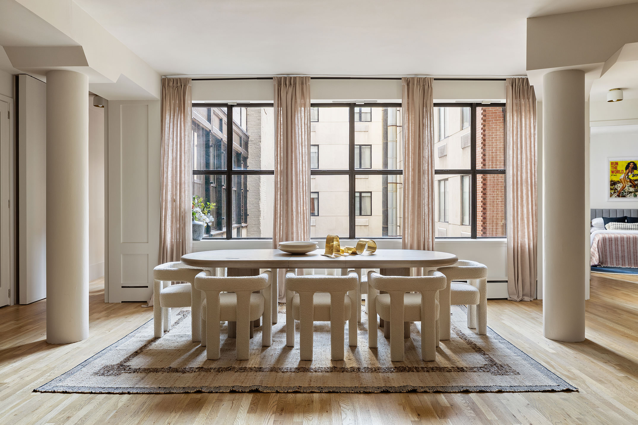 260 West Broadway, Unit 4C Manhattan, NY 10013 - Photo 5 of 28 a black and white photo of a table
