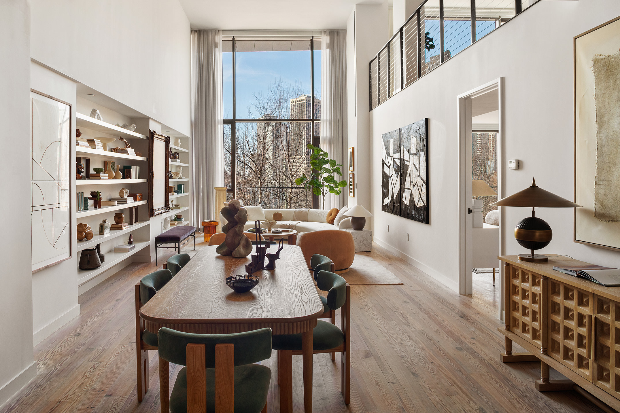 90 Furman Street, Unit N411 Brooklyn, NY 11201 - Photo 7 of 29 a view of a dining room with furniture and wooden floor