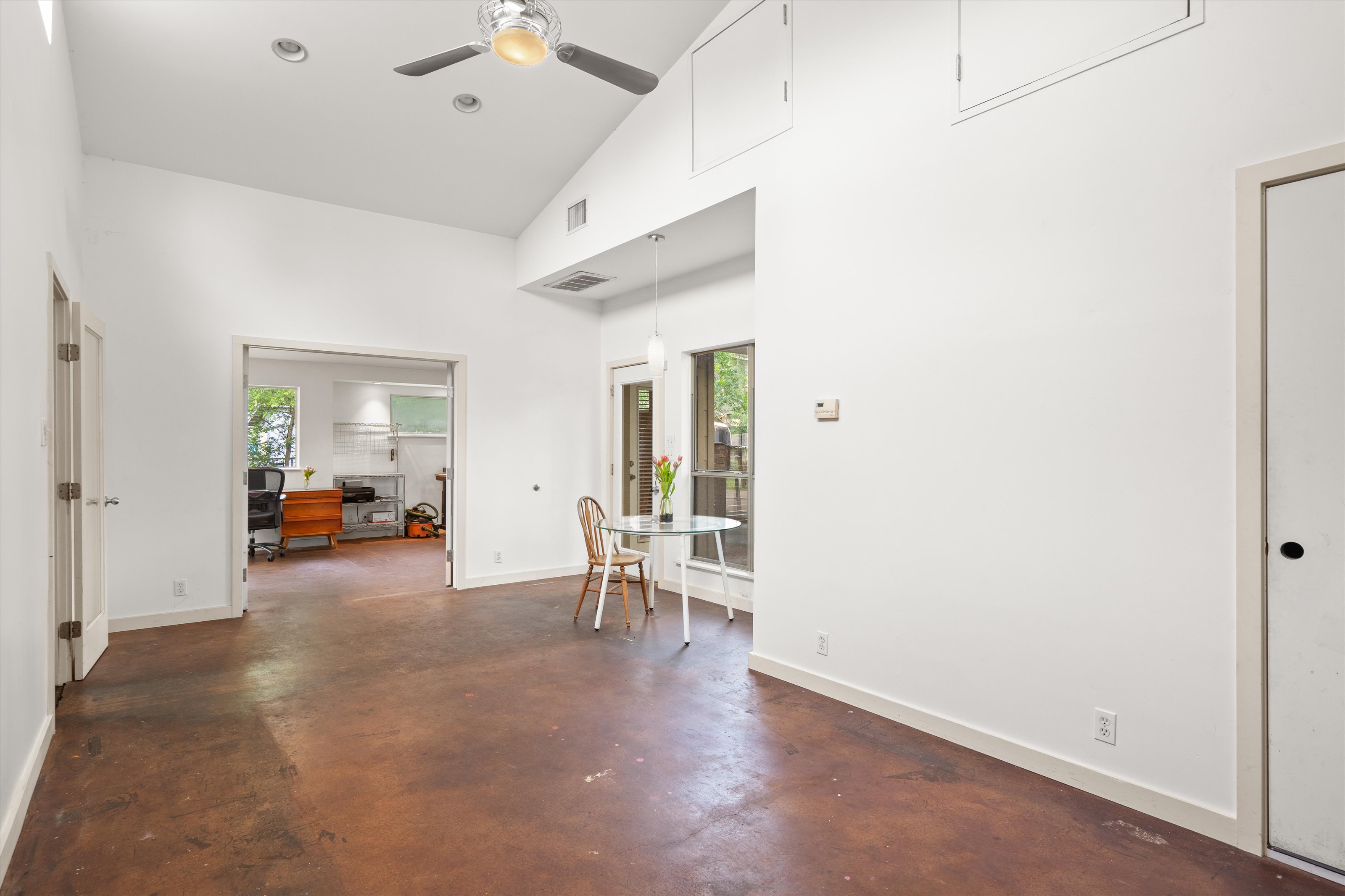 4614 Jinx Avenue Austin, TX 78745 - Photo 28 of 40 a view of a livingroom with furniture and a ceiling fan