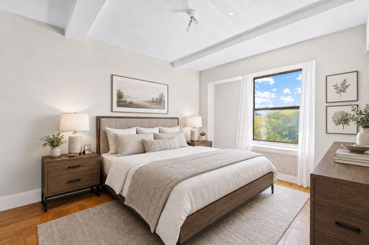 225 Central Park West, Unit 905/906 Manhattan, NY 10024 - Photo 3 of 12 a bedroom with double bed and a window