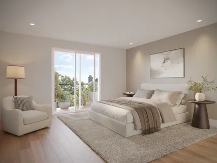 a view of a black and white photo