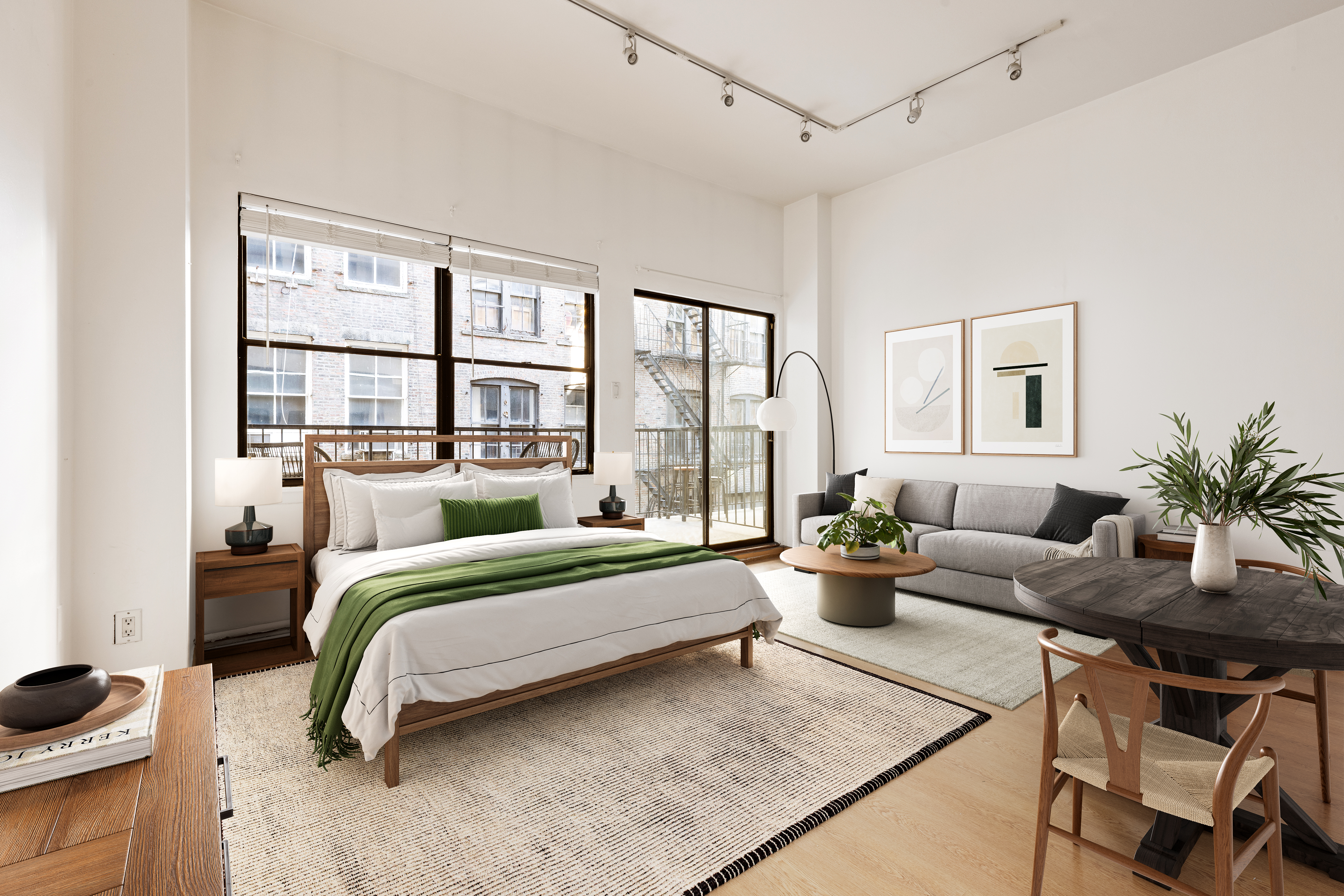 35 East 10th Street, Unit 3E Manhattan, NY 10003 - Photo 2 of 8 a bedroom with a bed and a large window