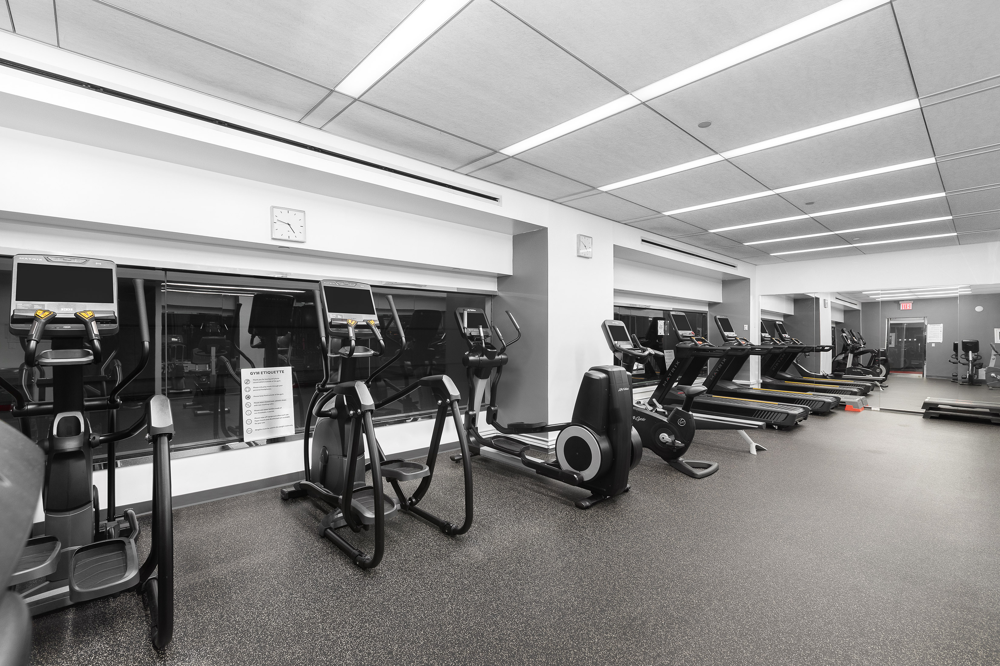 161 West 61st Street, Unit 5C Manhattan, NY 10023 - Photo 25 of 30 a view of a room with gym equipment