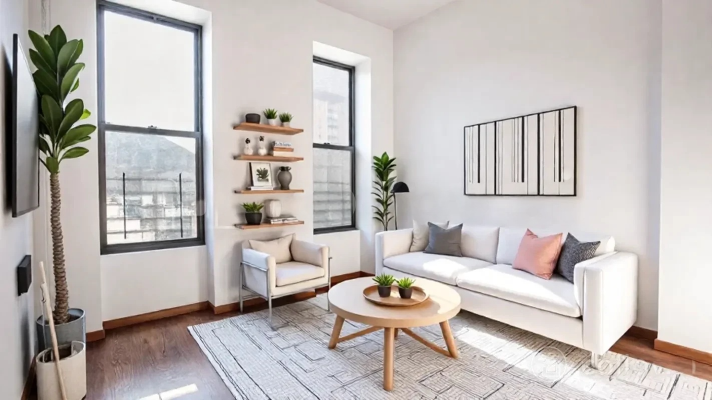 27 Brevoort Place, Unit 2 Brooklyn, NY 11216 - Photo 1 of 9 a living room with furniture and a window