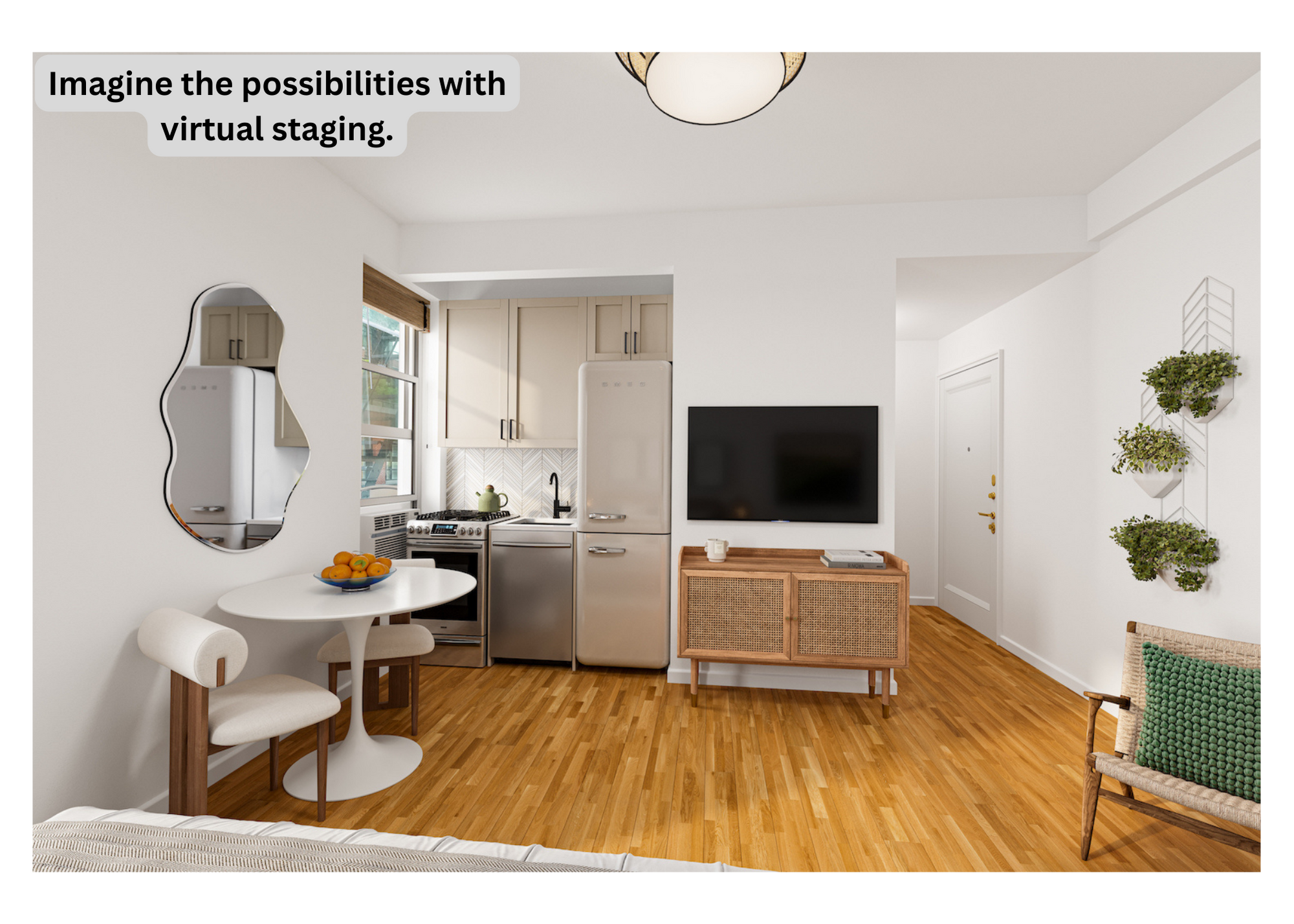 304 West 10th Street, Unit 4B Manhattan, NY 10014 - Photo 4 of 10 a living room with furniture and a flat screen tv