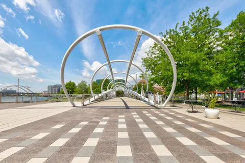 a view of a balcony with an outdoor space