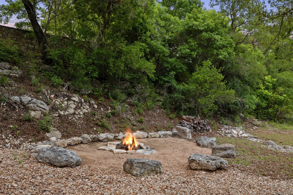 2560 Bell Springs Road Dripping Springs, TX 78620 - Photo 33 of 42 a view of a backyard with plants and trees