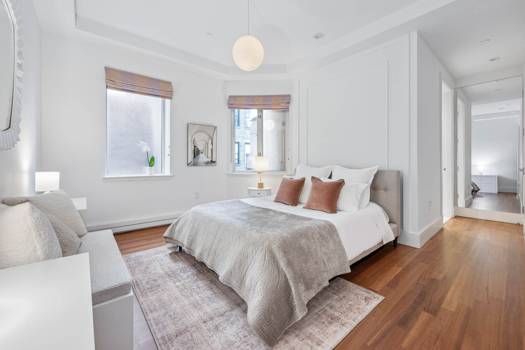 73 Worth Street, Unit PHA Manhattan, NY 10013 - Photo 16 of 20 a bedroom with a bed and window