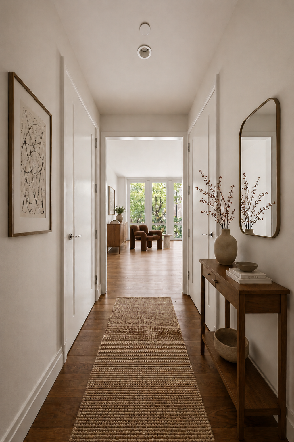 177 9th Avenue, Unit 3K Manhattan, NY 10011 - Photo 4 of 14 a view of a hallway with seating area