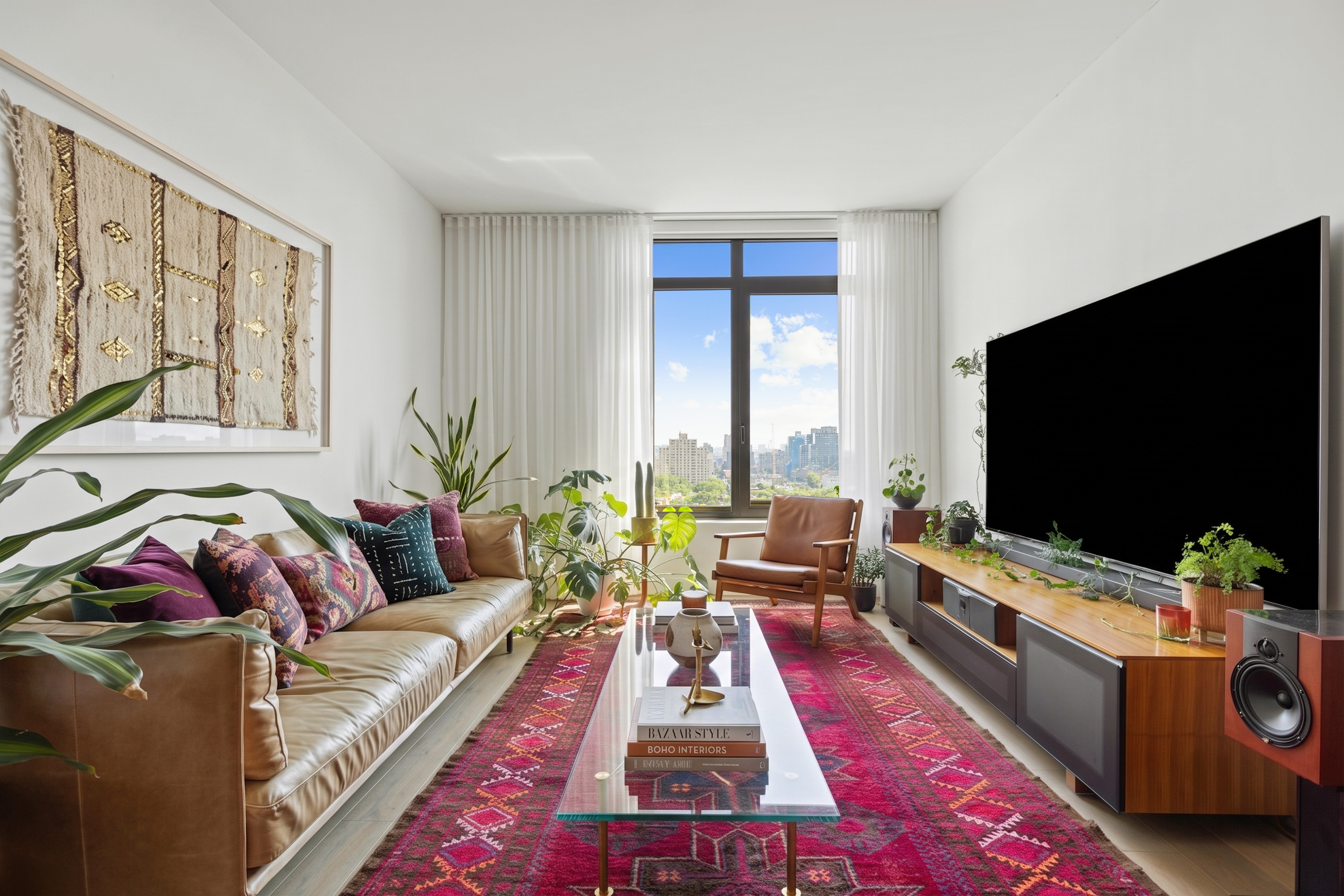 319 Schermerhorn Street, Unit 14A Brooklyn, NY 11217 - Photo 1 of 9 a living room with furniture and a flat screen tv