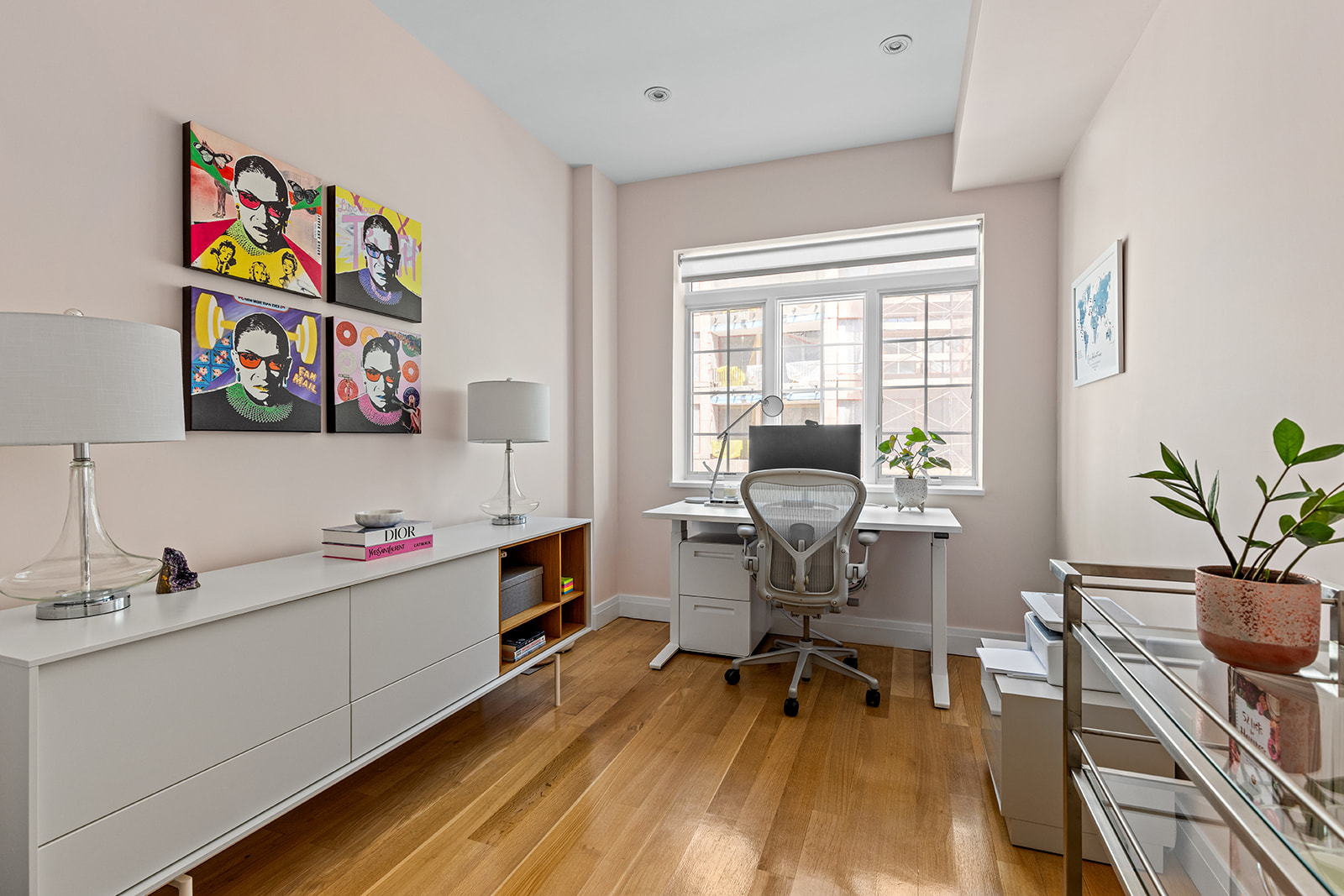 330 Bergen Street, Unit 3D Brooklyn, NY 11217 - Photo 6 of 11 a view of a workspace with furniture and a window
