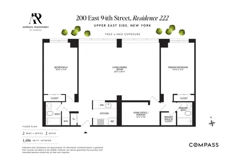 $1,995,000 | 200 East 94th Street, Unit 222 | Upper East Side