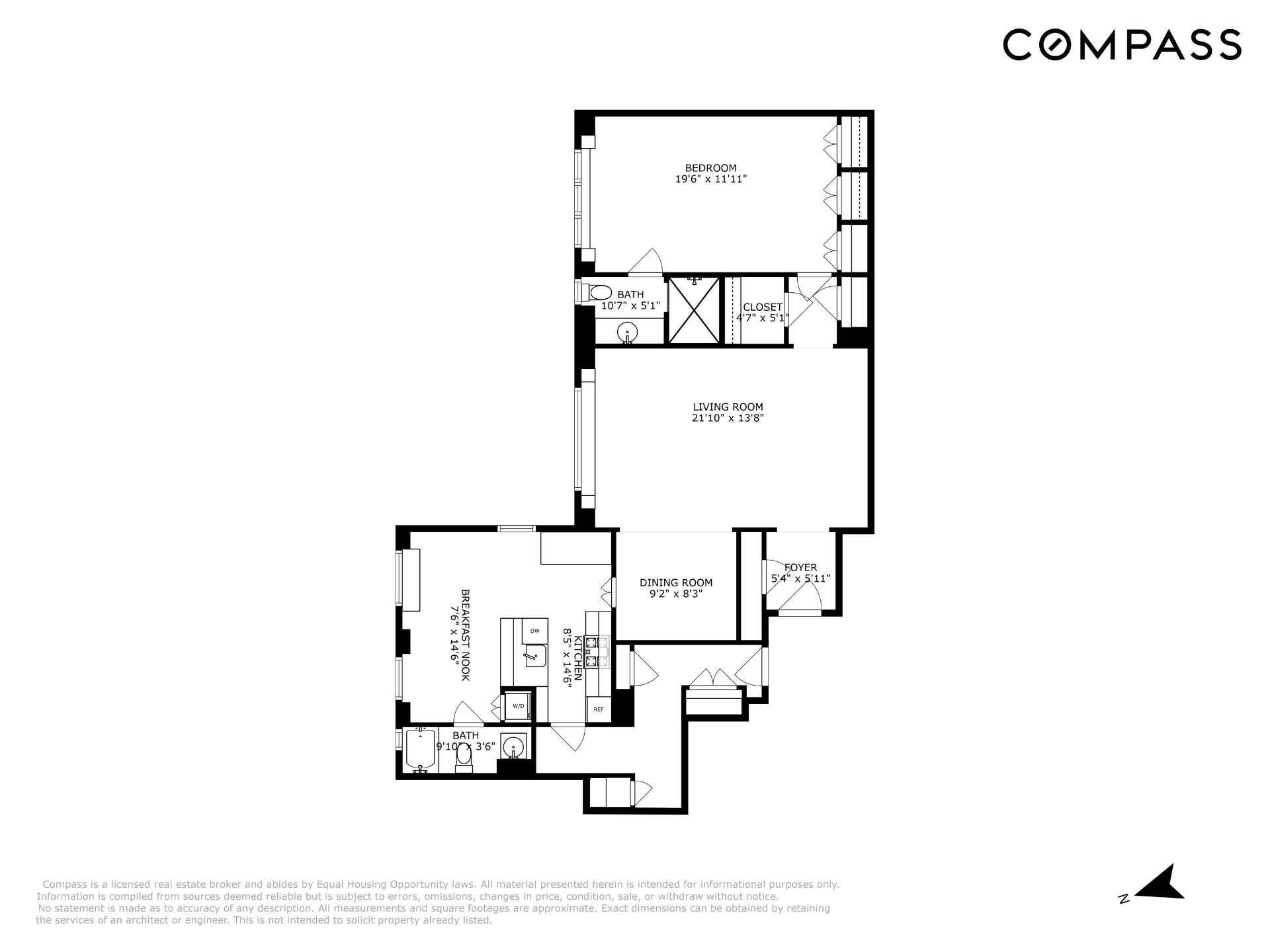 333 East 57th Street, Unit 4F Manhattan, NY 10022 - Photo 9 of 9 a picture of a floor plan