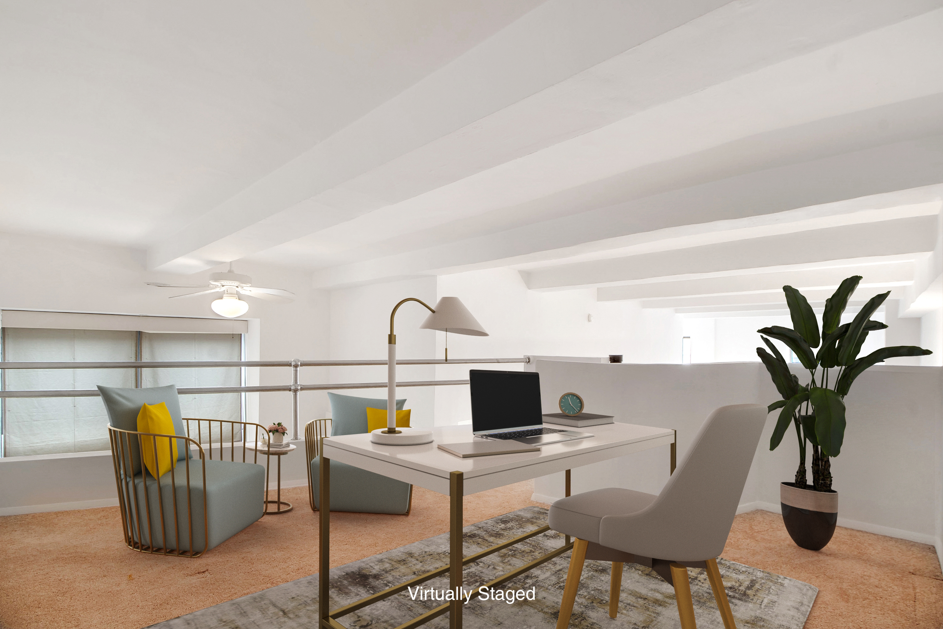 1255 5th Avenue, Unit 5J Manhattan, NY 10029 - Photo 4 of 17 a living room with furniture a rug and a potted plant