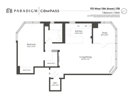 $1,799,000 | 175 West 13th Street, Unit 17B | West Village