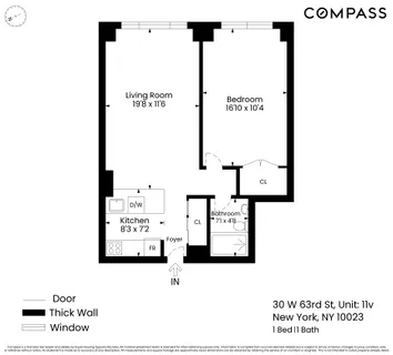 $1,295,000 | 30 West 63rd Street, Unit 11V | Upper West Side