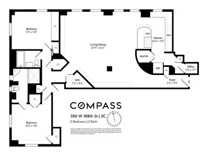 $1,550,000 | 300 West 108th Street, Unit 2C | Upper West Side