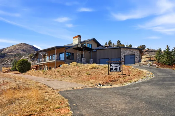 a view of balcony with furniture