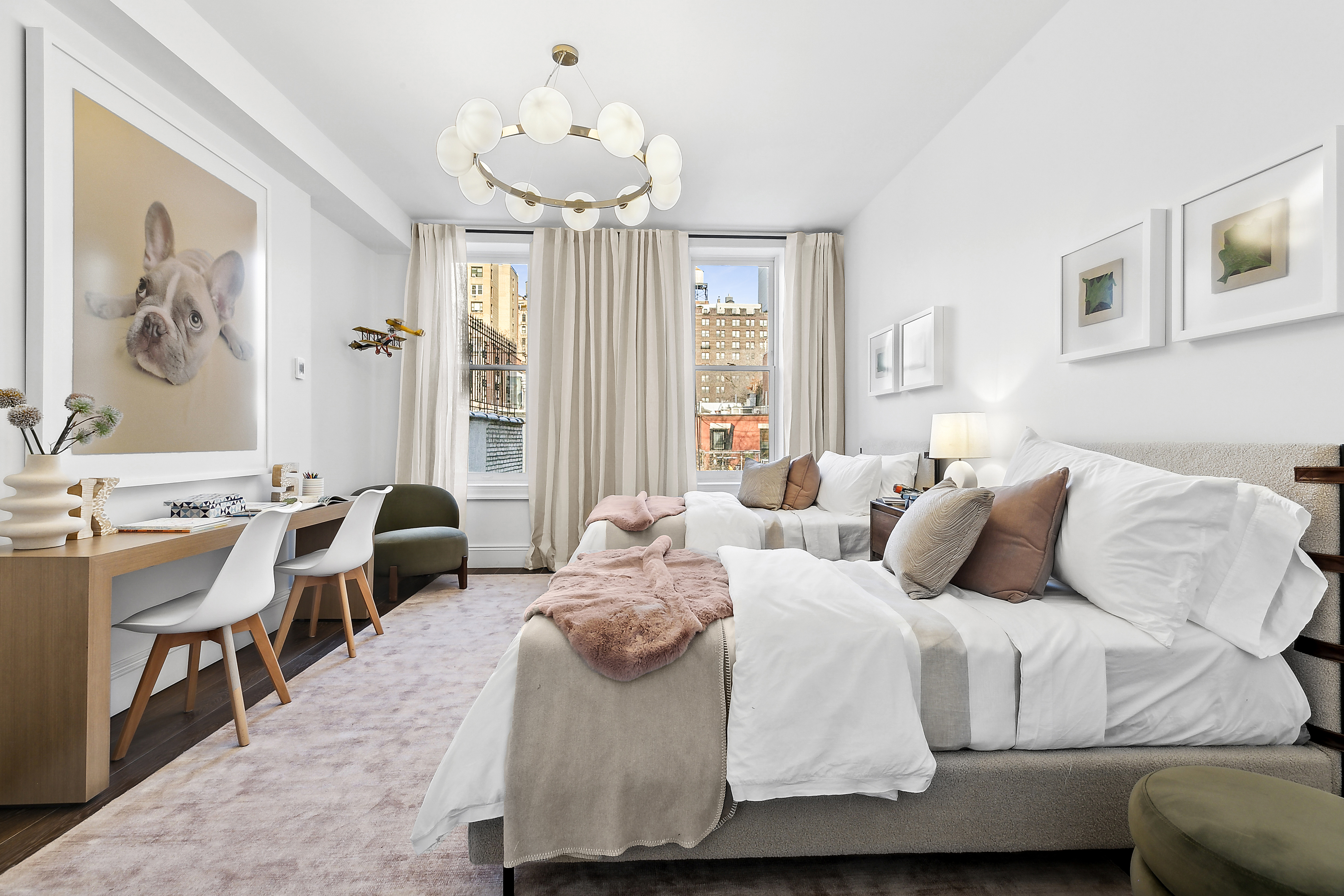 47 West 94th Street Manhattan, NY 10025 - Photo 16 of 20 a bedroom with a bed and wooden floor