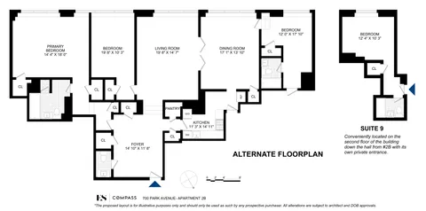 $1,895,000 | 700 Park Avenue, Unit 2B | Lenox Hill