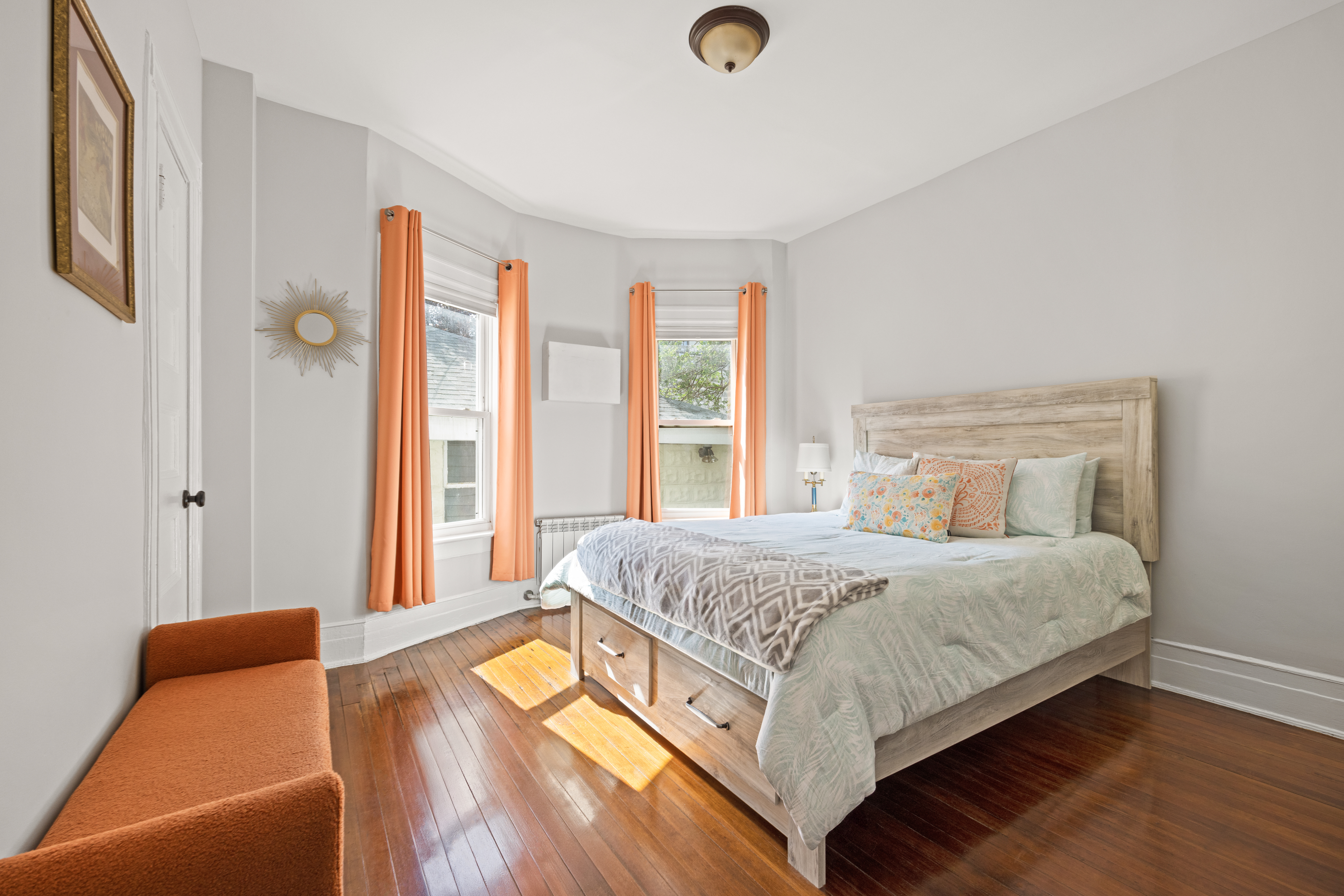 758 Westminster Road Brooklyn, NY 11230 - Photo 25 of 32 a bedroom with a bed and wooden floor