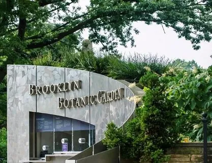 a view of a sign in a park