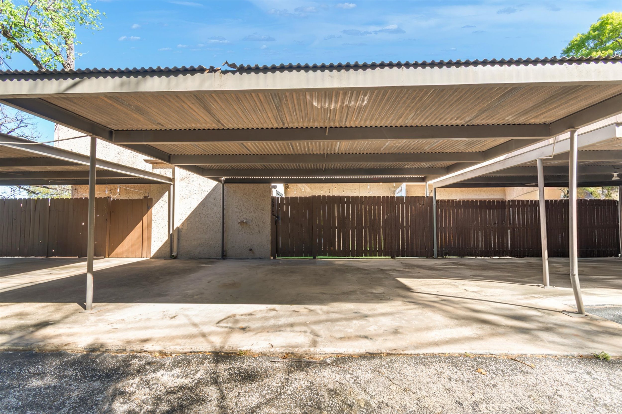 3601 Las Colinas Drive, Unit C Austin, TX 78731 - Photo 22 of 33 a view of a backyard of a house