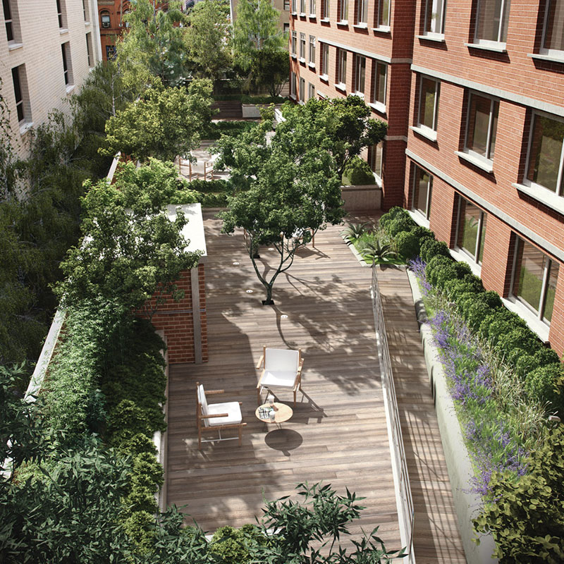 301 West 53rd Street, Unit 16D Manhattan, NY 10019 - Photo 16 of 16 a view of a brick building