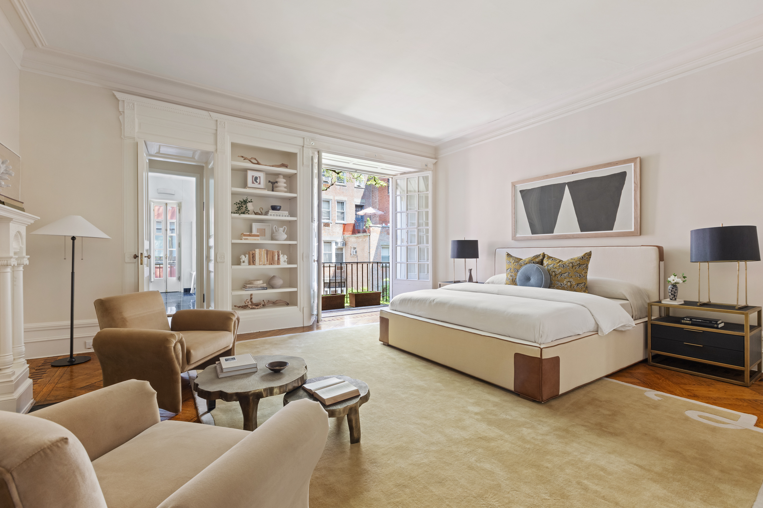 37 West 70th Street Manhattan, NY 10023 - Photo 19 of 41 a living room with furniture and a large window