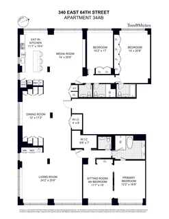 $4,795,000 | 340 East 64th Street, Unit 34AB | Lenox Hill