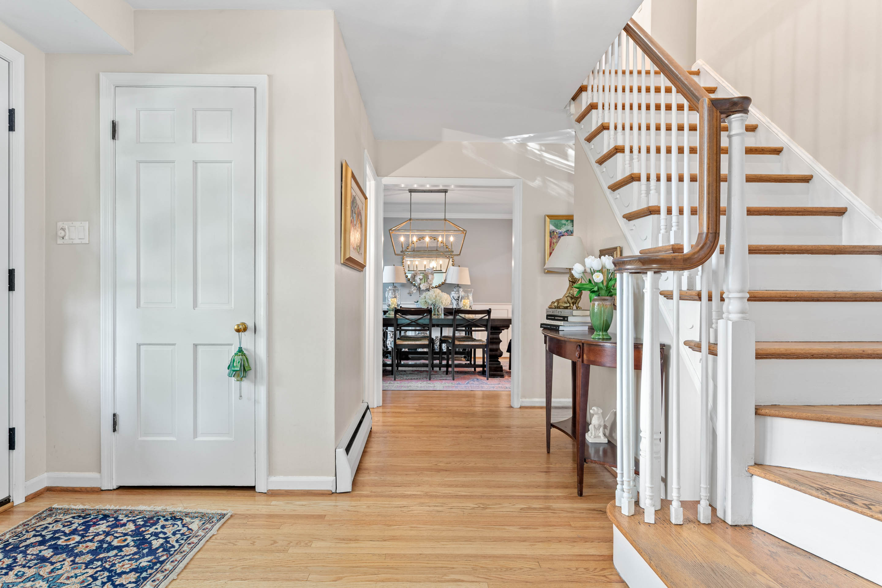 710 South Valley Forge Road Devon, PA 19333 - Photo 6 of 47 a view of entryway livingroom and hall with wooden floor