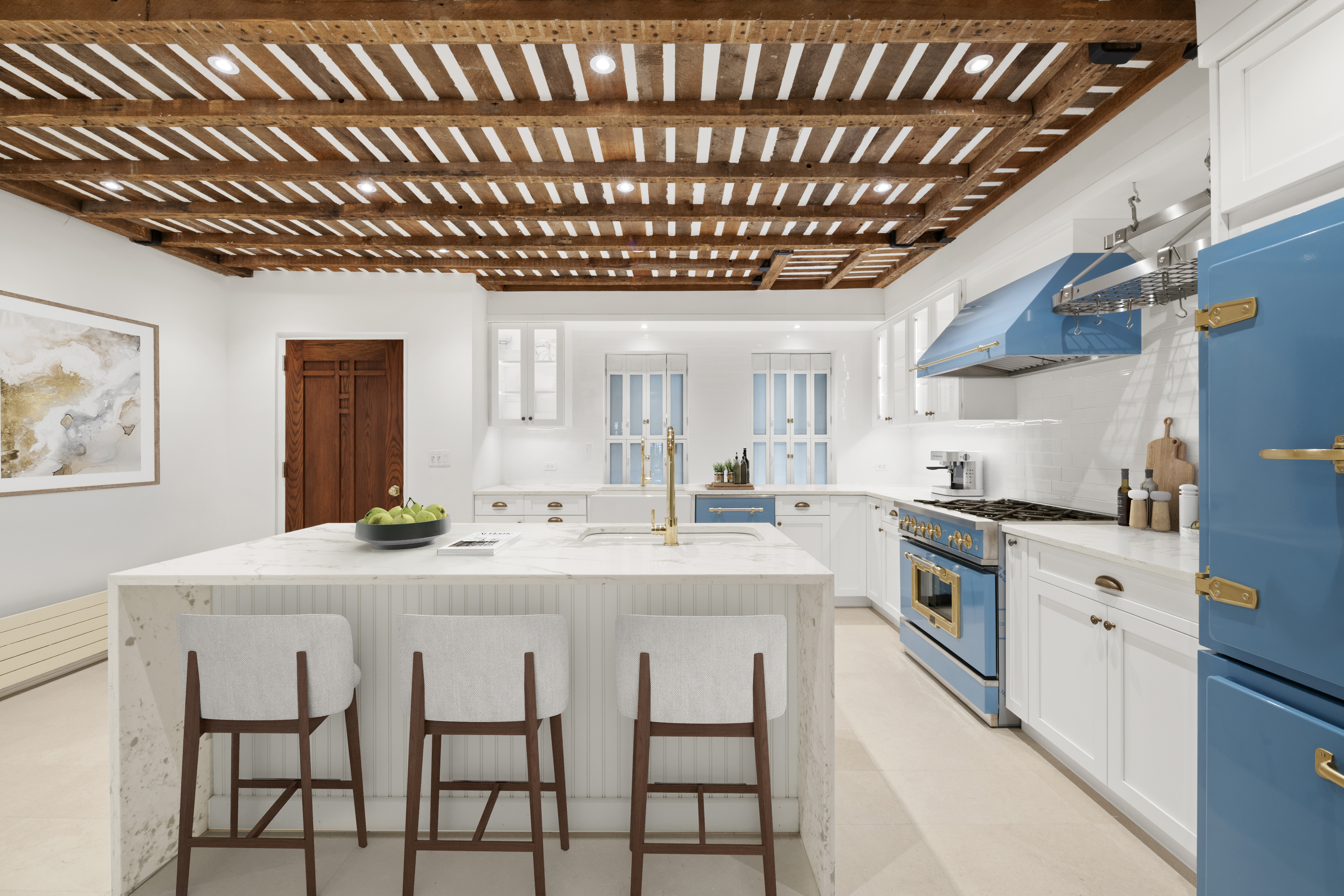 313 West 102nd Street Manhattan, NY 10025 - Photo 18 of 36 a kitchen with furniture and a stove